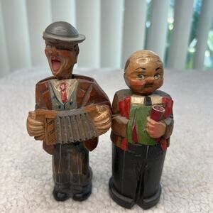 Vintage Wooden Carved 1959 Corkscrew Bottle Opener